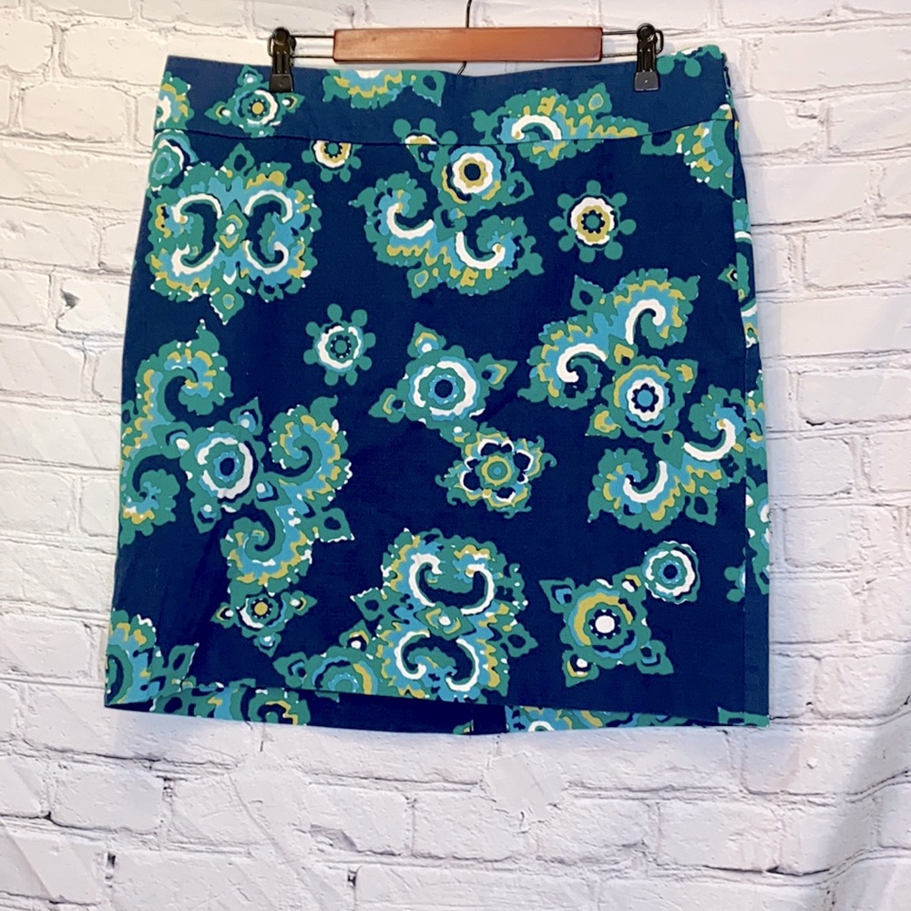 Merona Blue Green Skirt Size 16
